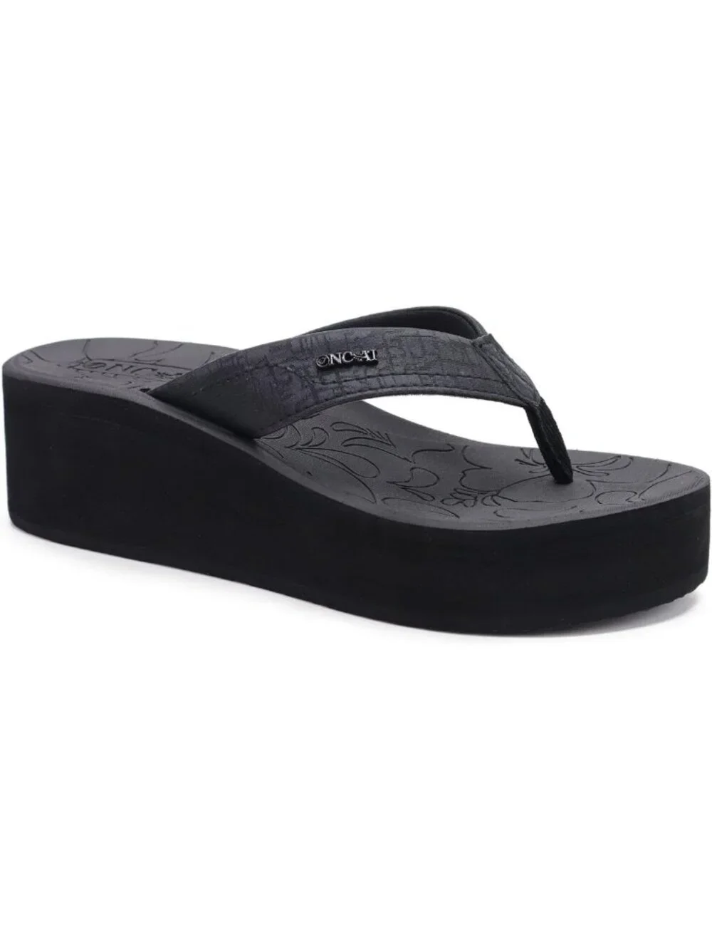 Trendy Women's Platform Wedge Flip Flops - Summer Chunky Heel Sandals, Comfort